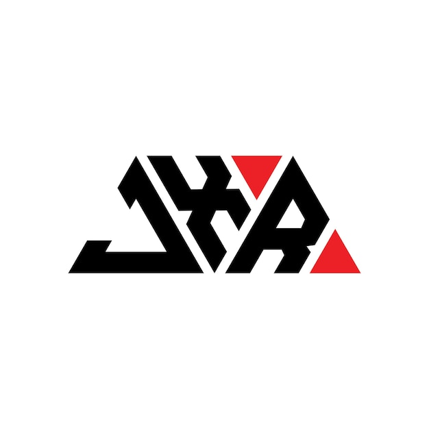 JXR triangle lettre logo design avec forme de triangle JXR design de logo triangle monogramme JXR modèle de logo vectoriel triangle avec couleur rouge JXR logo triangulaire Simple Logo élégant et luxueux JXR