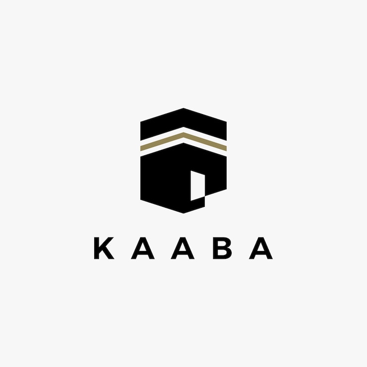 Vecteur kaaba umrah hajj tour travel logo vector icon illustration