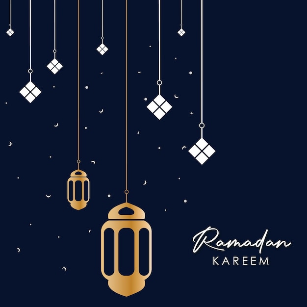 Kareem Ramadan. Modèle de carte de voeux islamique avec ramadan pour la conception de papier peint.