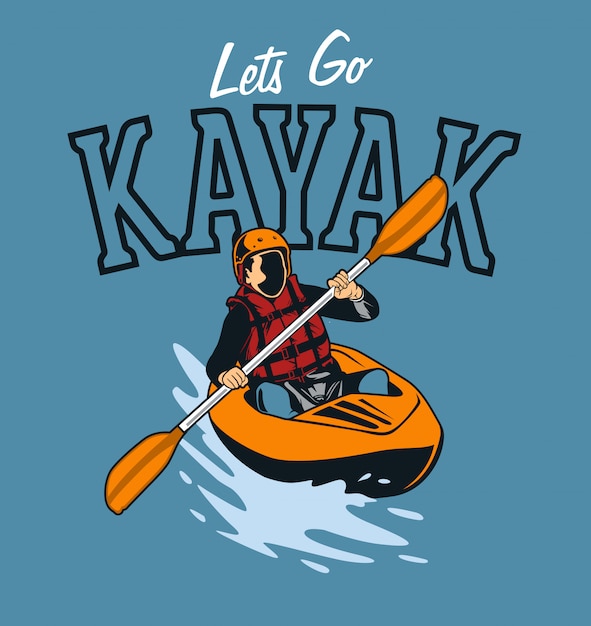 Vecteur kayak