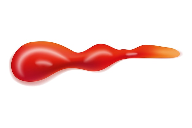 Ketchup à sauce rouge et design de condiment idéal pour le style alimentaire