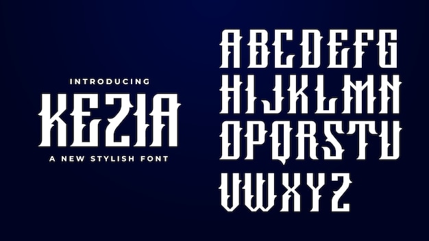 Kezia Futuristic Font