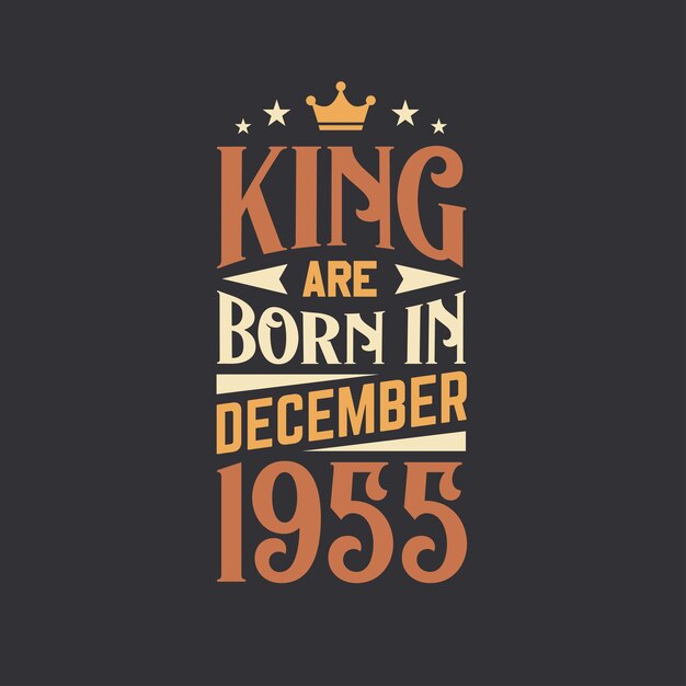 King Est Né En Décembre 1955 Né En Décembre 1955 Retro Vintage Anniversaire