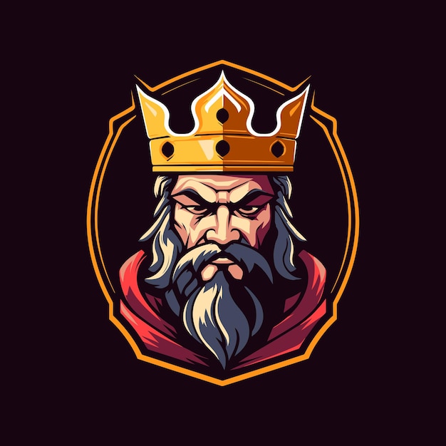 King Mascotte Et Logo Esport