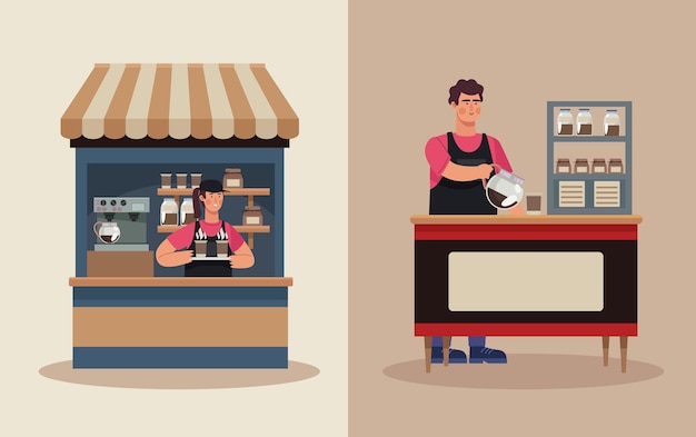 Kiosques de café