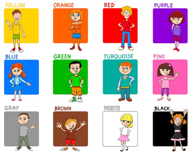 Kit éducatif Couleurs De Base Avec Enfants