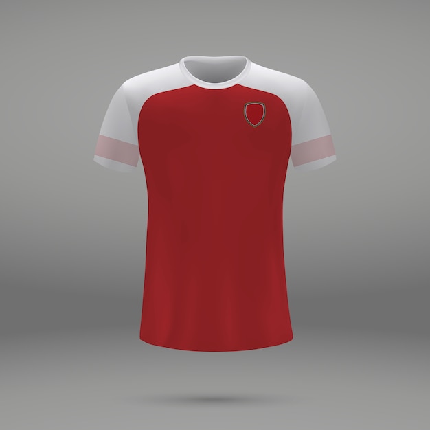 Kit de football Arsenal, gabarit de maillot de football