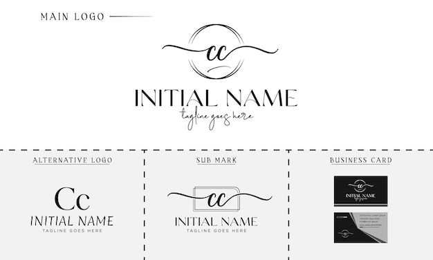 Vecteur a et a kit de marque initiale logo vectoriel luxurypremium