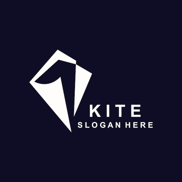 Kite Logo Design Cerf-volant En Papier Dessiné à La Main Et Créatif Simple Et Luxueux Vecteur De Logo