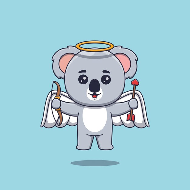 Koala Cupidon Mignon Avec Arc Et Flèche