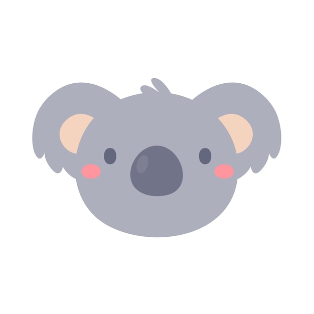 Koala de dessin animé face à des animaux mignons pour les enfants