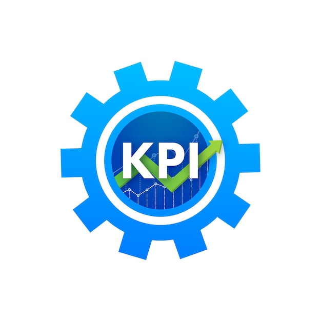 Kpi Key Performance Indicator Mesure Optimization Strategy Vector Stock Illustration