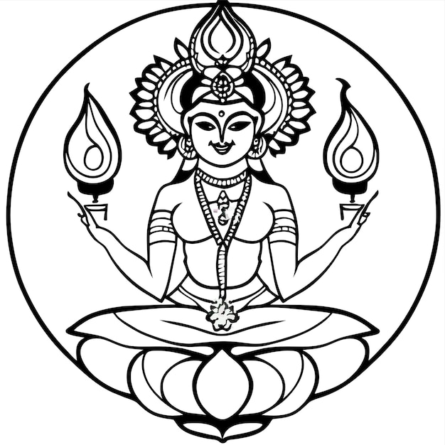 Vecteur krishna om namah dieu hindou shiva dessiné à la main plat stylé autocollant de dessin animé concept d'icône isolé