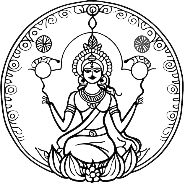 Vecteur krishna om namah dieu hindou shiva dessiné à la main plat stylé autocollant de dessin animé concept d'icône isolé