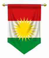 Vecteur kurdistan pennant