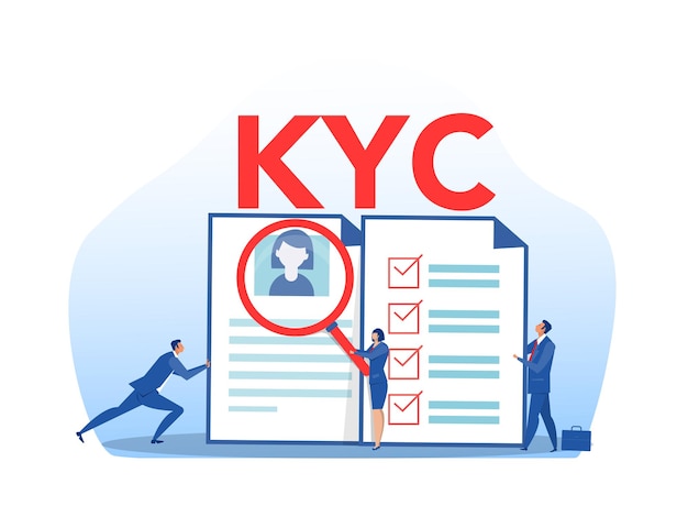 Kyc Ou Connaissez Votre Client Avec Une Entreprise Vérifiant L'identité