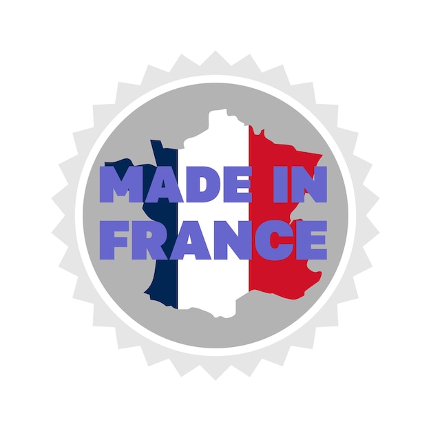 Vecteur label du made in france