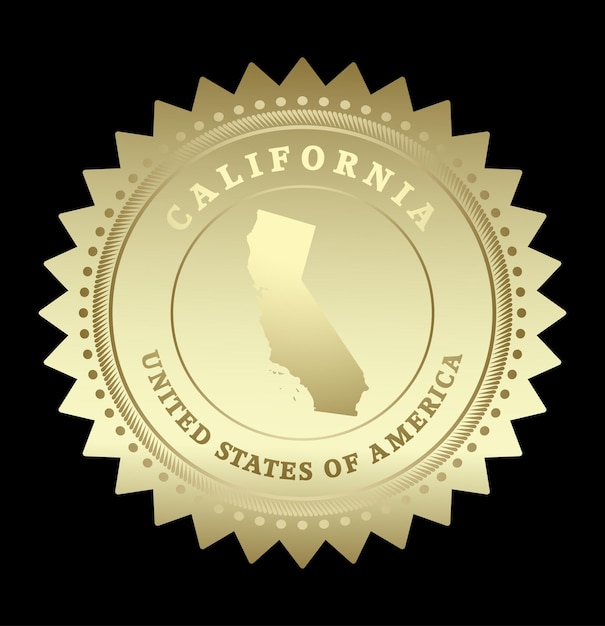 Label étoile d'or Californie