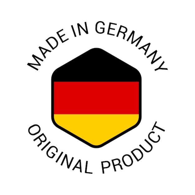 Vecteur label de made in germany