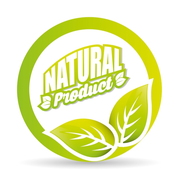 Vecteur label de produit biologique et naturel