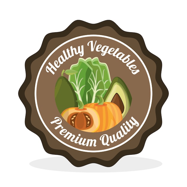 Label De Qualité Premium Légumes