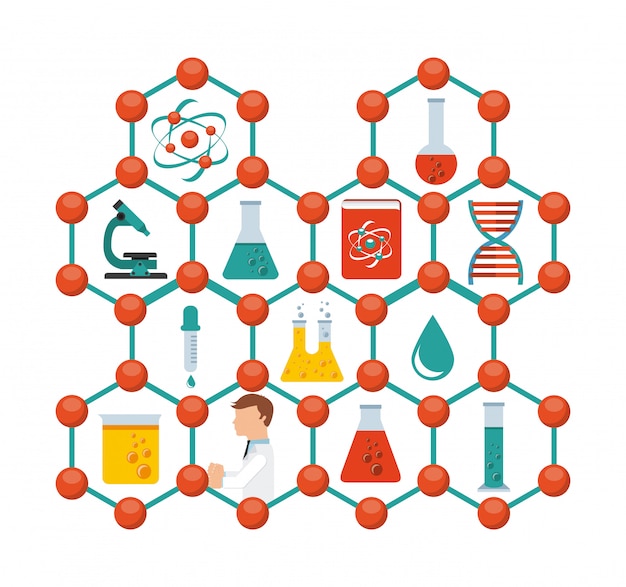 Vecteur laboratoire scientifique