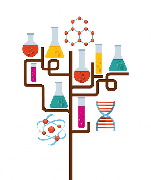 Vecteur laboratoire scientifique