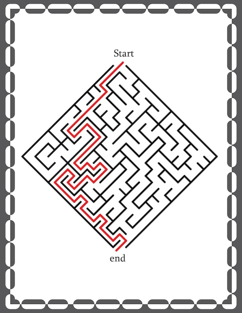 Vecteur un labyrinthe pour les enfants