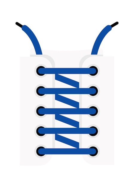 Lacets Pour L'icône Plate De Chaussures De Fixation