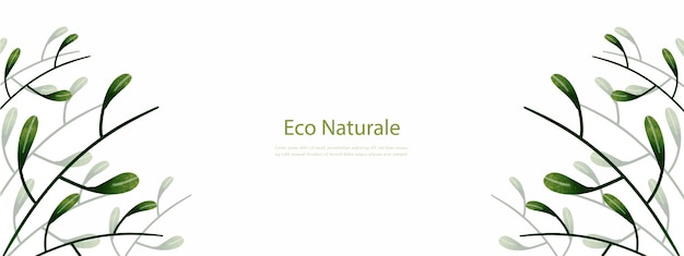 Laisse le vecteur de conception de fond pour l'écologie