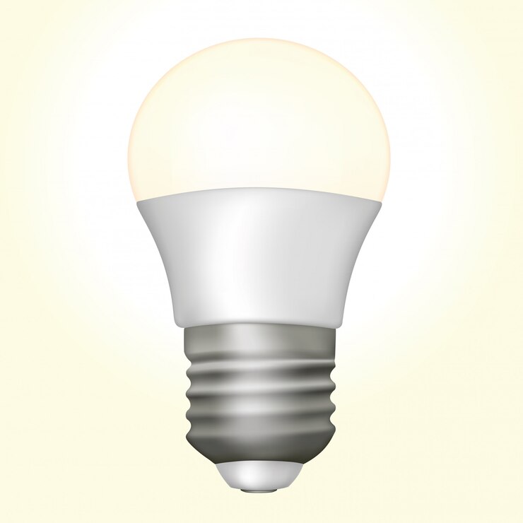 Vecteur lampe à diode électroluminescente incluse dans un circuit électrique isolé