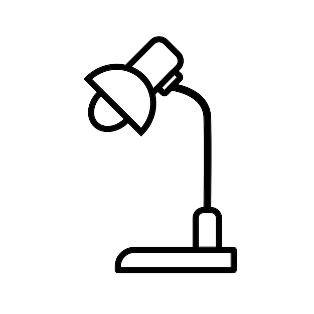 lampe d'étude icône modèle vectoriel logo collection tendance design plat