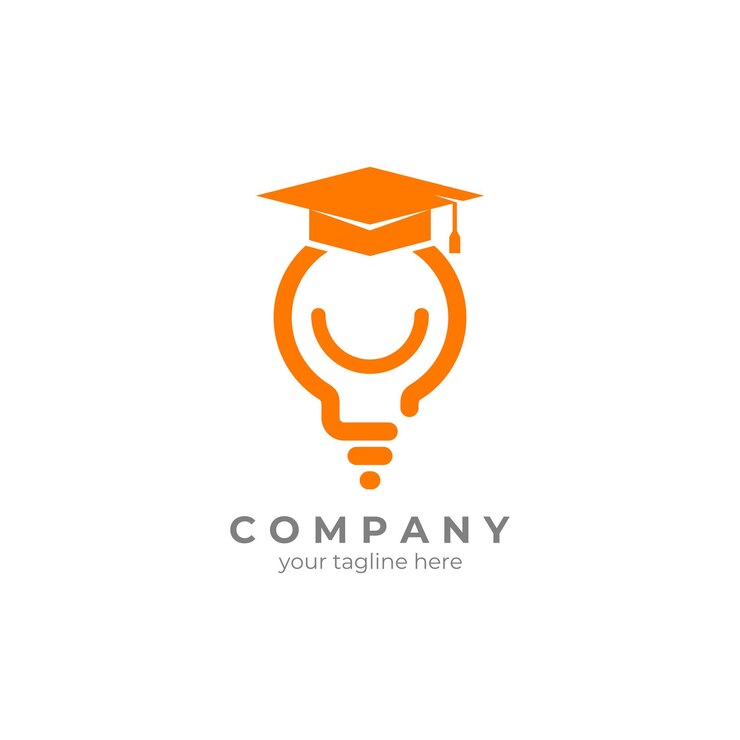Vecteur une lampe portant un logo en forme de toge