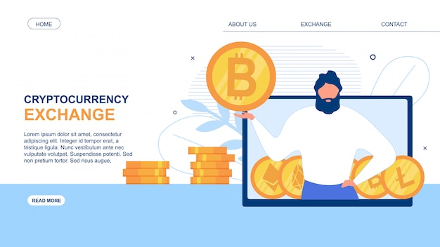 Landing Page Annoncer Une Application Cryptocurrency Exchange