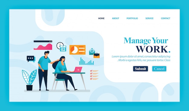 Landing Page De Manage Your Work.