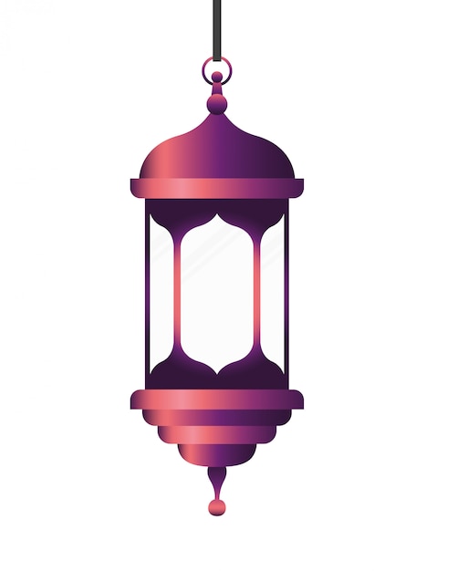 Lanterne ramadan kareem suspendue