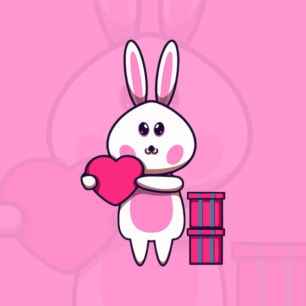 Lapin Amour Cadeau Saint Valentin