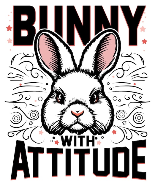 Un lapin avec une attitude