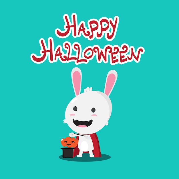 Lapin à l&#39;halloween