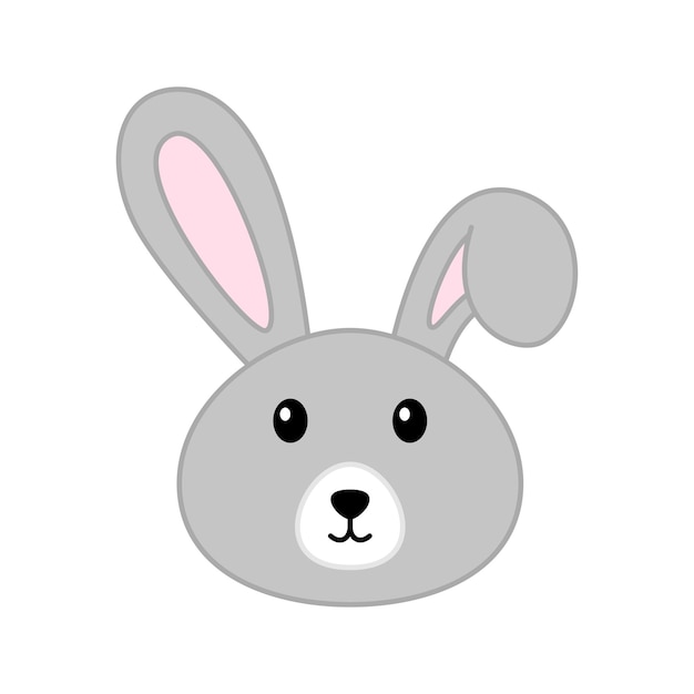 Lapin isolé sur fond blanc Illustration vectorielle