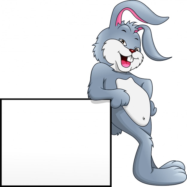 Lapin Mignon Dessin Animé Et Signe Vierge