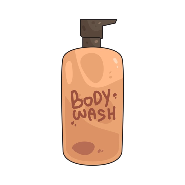 Vecteur lavage du corps