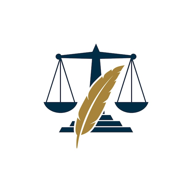 Vecteur law law attorney logo template illustration design vector eps 10