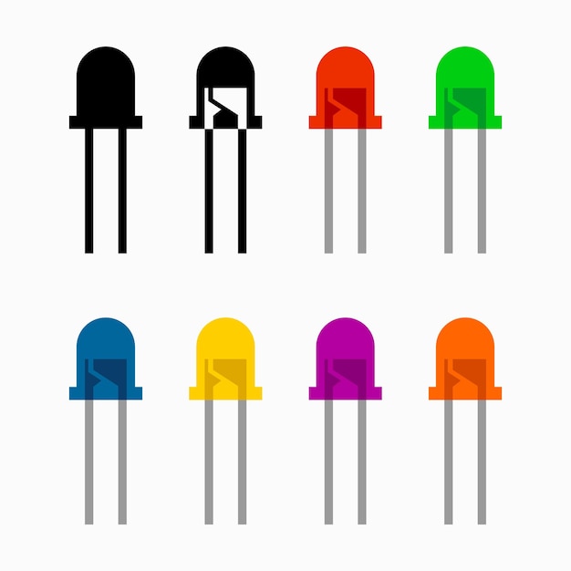 Led (diode électroluminescente) De Différentes Couleurs