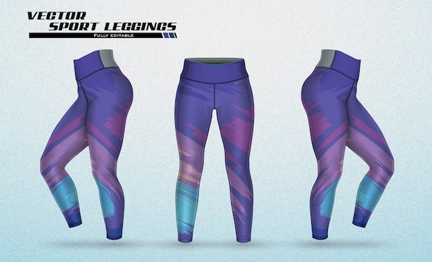Vecteur des leggings vectoriels gratuits des pantalons de mode sportifs