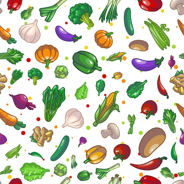 Vecteur légumes mis en dessin illustration design