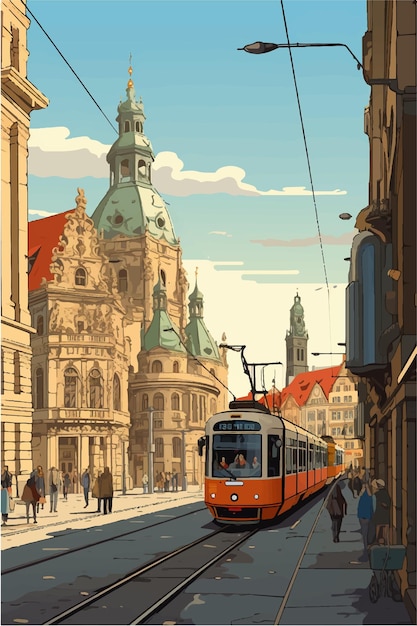 Vecteur leipzig dans l'art vectoriel