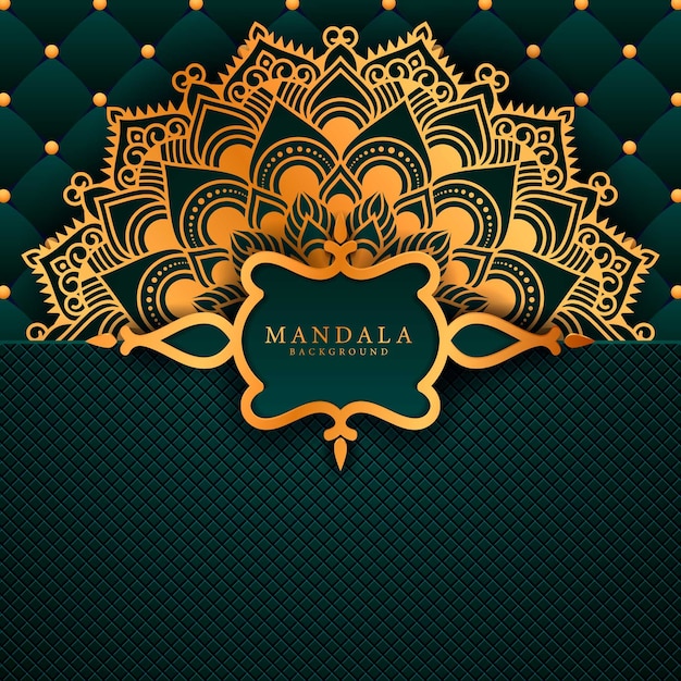 Élément ethnique décoratif Mandala de luxe