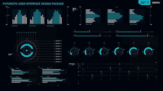 Élément d&#39;interface utilisateur futuriste