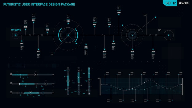 Élément d&#39;interface utilisateur futuriste